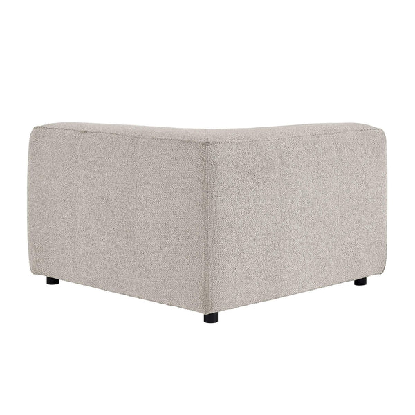Modway Furniture Auren Modway Bouclé Corner Module Pocket Spring Sectional Chair for Living Rooms Gray EEI-7677-FOG