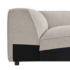 Modway Furniture Auren Modway Bouclé Corner Module Pocket Spring Sectional Chair for Living Rooms Gray EEI-7677-FOG