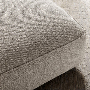 Modway Furniture Auren Bouclé Square Ottoman with Lattice Fabric Modular Living Room Footrest Seating Gray EEI-7678-FOG
