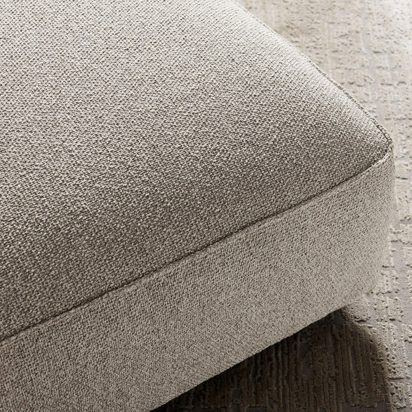 Modway Furniture Auren Bouclé Square Ottoman with Lattice Fabric Modular Living Room Footrest Seating Gray EEI-7678-FOG