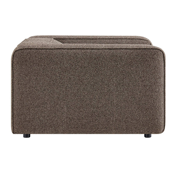 Modway Furniture Auren Bouclé Lattice Accent Chair with Pocket Springs and Solid Hardwood Legs Brown EEI-7679-ETH