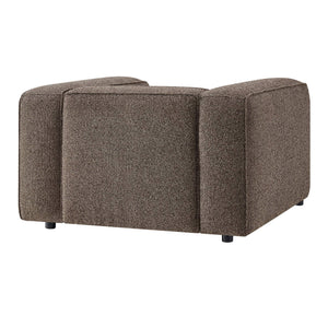 Modway Furniture Auren Bouclé Lattice Accent Chair with Pocket Springs and Solid Hardwood Legs Brown EEI-7679-ETH