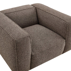 Modway Furniture Auren Bouclé Lattice Accent Chair with Pocket Springs and Solid Hardwood Legs Brown EEI-7679-ETH