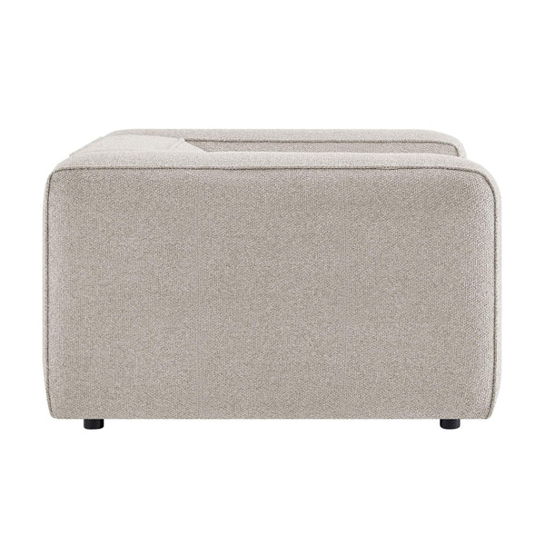 Modway Furniture Auren Bouclé Lattice Accent Chair with Pocket Springs and Solid Hardwood Legs Gray EEI-7679-FOG