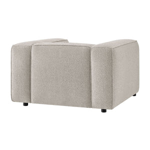 Modway Furniture Auren Bouclé Lattice Accent Chair with Pocket Springs and Solid Hardwood Legs Gray EEI-7679-FOG