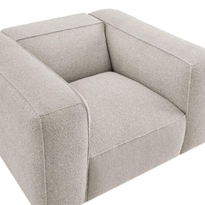 Modway Furniture Auren Bouclé Lattice Accent Chair with Pocket Springs and Solid Hardwood Legs Gray EEI-7679-FOG