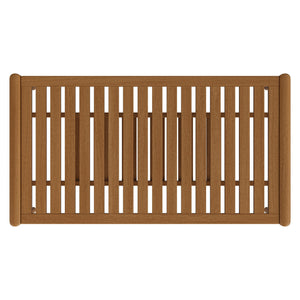 Modway Furniture Hayden Modway Solid Teak Outdoor Coffee Table with Slatted Top and Storage Shelf EEI-7695-NAT