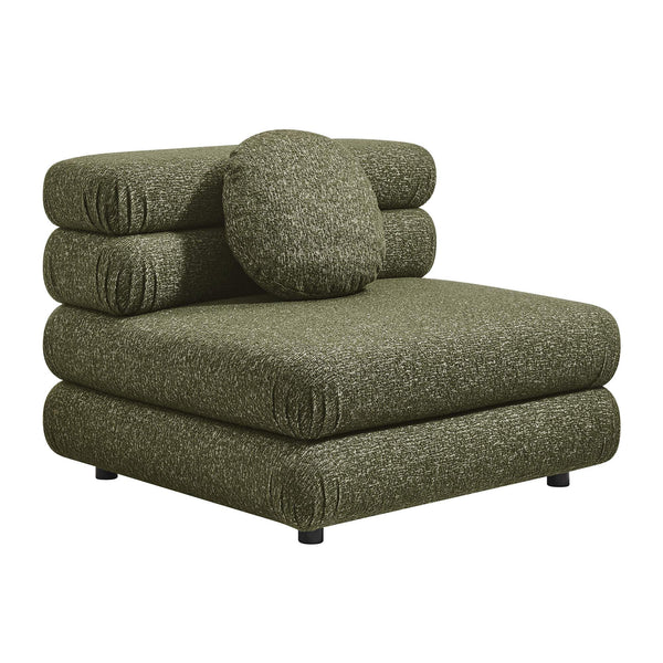 Modway Furniture Jubilee Modway Modular Sectional Sofa with Looped Yarn Weave and Retro Tufted Cushions Green EEI-7712-OLI