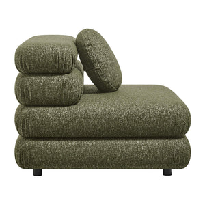 Modway Furniture Jubilee Modway Modular Sectional Sofa with Looped Yarn Weave and Retro Tufted Cushions Green EEI-7712-OLI