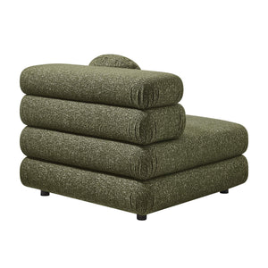 Modway Furniture Jubilee Modway 5 Piece Modular Sectional with Looped Yarn Woven Upholstery for Living Rooms Green EEI-7714-OLI
