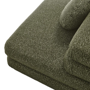 Modway Furniture Jubilee Modway 4 Piece Modular Sectional Looped Yarn Woven Sofa Set for Living Rooms Green EEI-7713-OLI