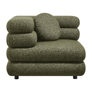 Modway Furniture Jubilee Modway 5 Piece Modular Sectional with Looped Yarn Woven Upholstery for Living Rooms Green EEI-7714-OLI