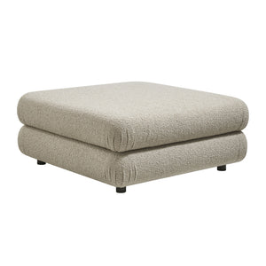 Modway Furniture Jubilee Modway Tufted Square Ottoman with Looped Yarn Upholstery for Modern Living Brown EEI-7711-LIN