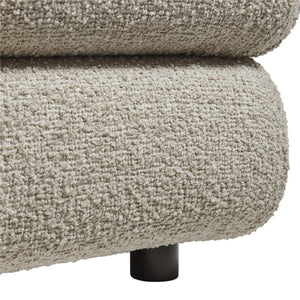 Modway Furniture Jubilee Modway Tufted Square Ottoman with Looped Yarn Upholstery for Modern Living Brown EEI-7711-LIN