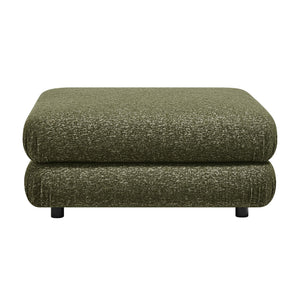 Modway Furniture Jubilee Modway Tufted Square Ottoman with Looped Yarn Upholstery for Modern Living Green EEI-7711-OLI