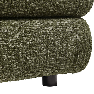Modway Furniture Jubilee Modway Tufted Square Ottoman with Looped Yarn Upholstery for Modern Living Green EEI-7711-OLI