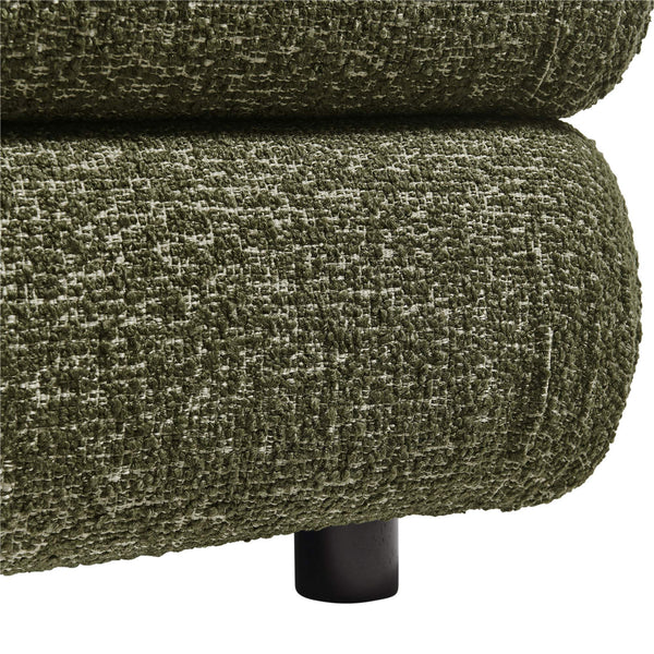 Modway Furniture Jubilee Modway Tufted Square Ottoman with Looped Yarn Upholstery for Modern Living Green EEI-7711-OLI