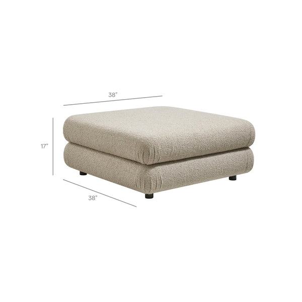 Modway Furniture Jubilee Modway 4 Piece Modular Sectional Looped Yarn Woven Sofa Set for Living Rooms Brown EEI-7713-LIN