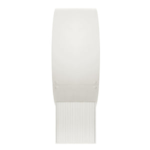 Modway Furniture Aperture Sculptural Pod Accent Chair with Tufted Cushion Fluted Base for Entryway Lounge White Ivory EEI-7727-WHI-IVO