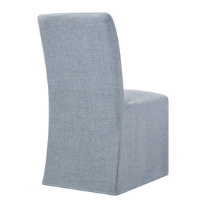 Modway Furniture Aster Parsons Dining Chairs with Slub Weave Slipcover and Foam Cushion Set of 2 Blue EEI-7762-SKY