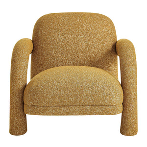 Modway Furniture Ferris Sculptural Woven Lounge Chair with Arched Arms for Casual Living Rooms Yellow EEI-7771-MRD