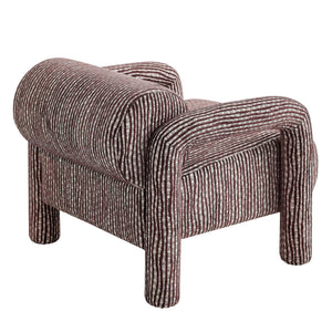 Modway Furniture Quill Modway Striped Woven Accent Chair with Bolster Back and Padded Arms Red EEI-7772-MAR