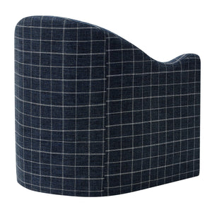 Modway Furniture Bardot Slipcovered Accent Chair with Linen Blend Windowpane Fabric for Living Rooms Gray EEI-7774-DMC