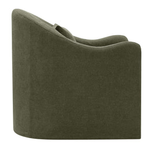 Modway Furniture Bardot Slipcovered Linen Blend Accent Chair with Shelter Arms for Living Spaces Green EEI-7775-SGE