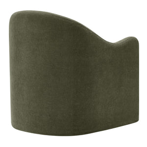 Modway Furniture Bardot Slipcovered Linen Blend Accent Chair with Shelter Arms for Living Spaces Green EEI-7775-SGE