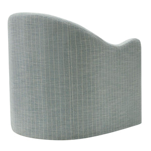 Modway Furniture Bardot Slipcovered Shelter Arm Accent Chair with Striped Fabric for Coastal Living Blue EEI-7776-SPA