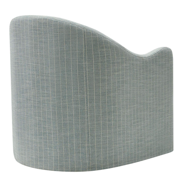 Modway Furniture Bardot Slipcovered Shelter Arm Accent Chair with Striped Fabric for Coastal Living Blue EEI-7776-SPA