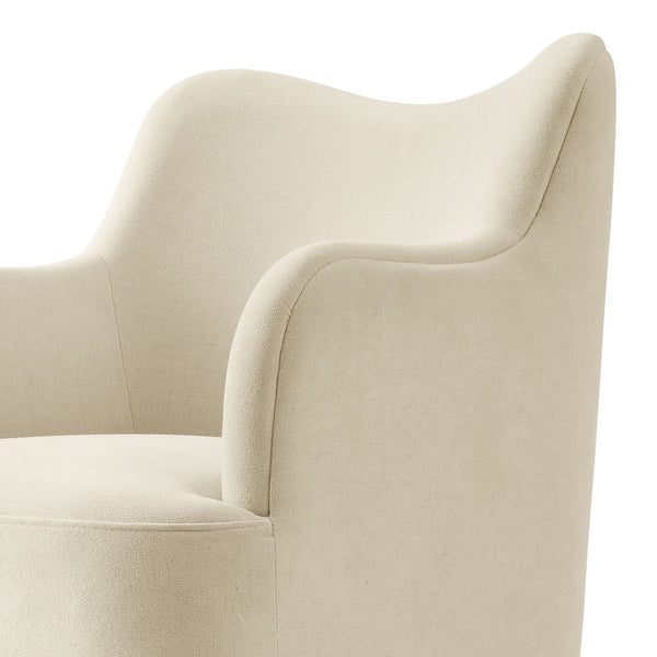 Modway Furniture Cordelle Modway Linen Blend Swivel Dining Chair with Sculptural Curved Back for Modern Spaces Gray EEI-7779-LIN