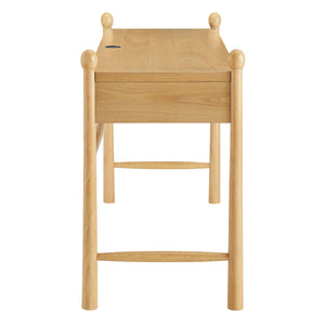 Modway Furniture Darcy Modway 62 Inch Postmodern Home Office Writing Desk with Oak Veneer Top Oak EEI-7791-OAK