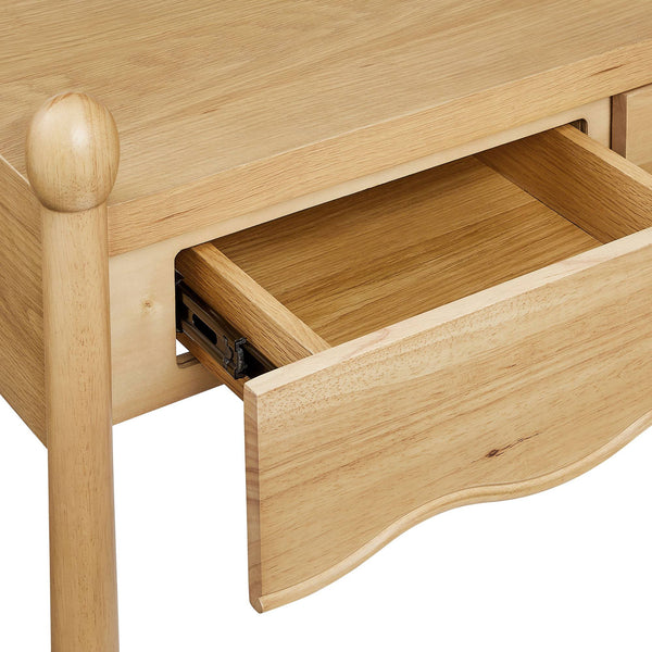 Modway Furniture Darcy Modway 62 Inch Postmodern Home Office Writing Desk with Oak Veneer Top Oak EEI-7791-OAK