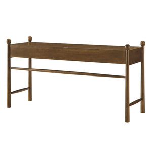 Modway Furniture Darcy Modway 62 Inch Postmodern Home Office Writing Desk with Oak Veneer Top Walnut EEI-7791-WAL
