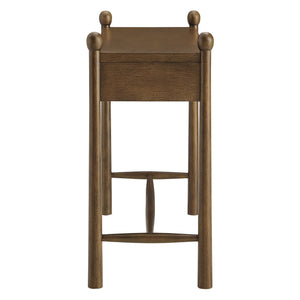 Modway Furniture Darcy Modway Oak Veneer Console Table with Scalloped Detail and Three Storage Drawers Walnut EEI-7794-WAL