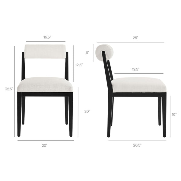 Modway Furniture Kai Modway Fabric Upholstered Dining Chair Set Ash Wood Frame Modern Kitchen Seating Salt EEI-7797-SAL