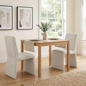 Modway Furniture Emory Modway Sculptural Velvet Dining Chairs Set of Two for Modern Interiors Alabaster EEI-7826-ALA