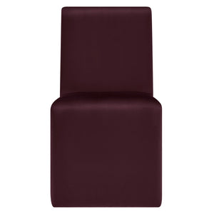 Modway Furniture Emory Modway Sculptural Velvet Dining Chairs Set of Two for Modern Interiors Mulberry EEI-7826-MUL
