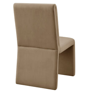 Modway Furniture Emory Modway Sculptural Velvet Dining Chairs Set of Two for Modern Interiors Taupe EEI-7826-TAU