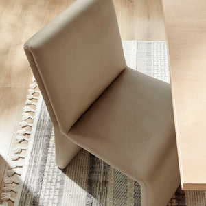 Modway Furniture Emory Modway Sculptural Velvet Dining Chairs Set of Two for Modern Interiors Taupe EEI-7826-TAU