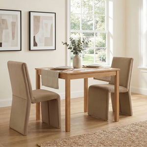 Modway Furniture Emory Modway Sculptural Velvet Dining Chairs Set of Two for Modern Interiors Taupe EEI-7826-TAU