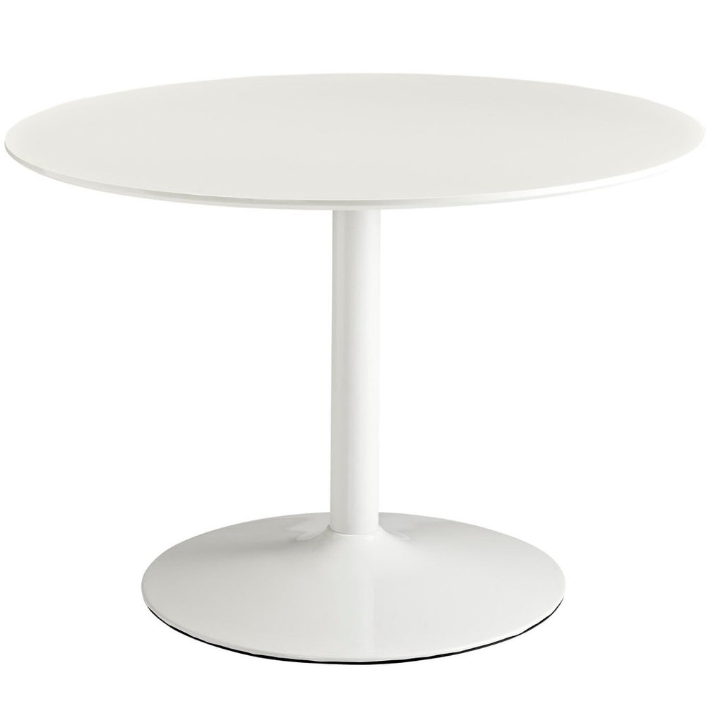 Modway Furniture Revolve Round Wood Dining Table - Contemporary Design for Modern Spaces, Seats 4 with Style & Stability EEI-785-WHI