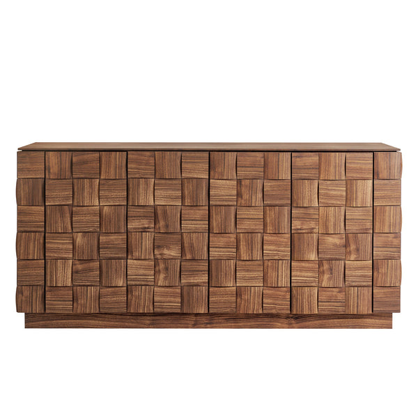 Modway Furniture Duskin Geometric Block Four Door Sideboard with Push Open Soft Close Doors by Modway EEI-7850-WAL