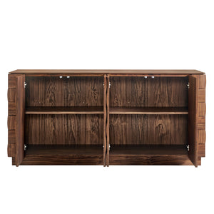 Modway Furniture Duskin Geometric Block Four Door Sideboard with Push Open Soft Close Doors by Modway EEI-7850-WAL