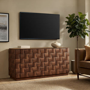 Modway Furniture Duskin Geometric Block Four Door Sideboard with Push Open Soft Close Doors by Modway EEI-7850-WAL