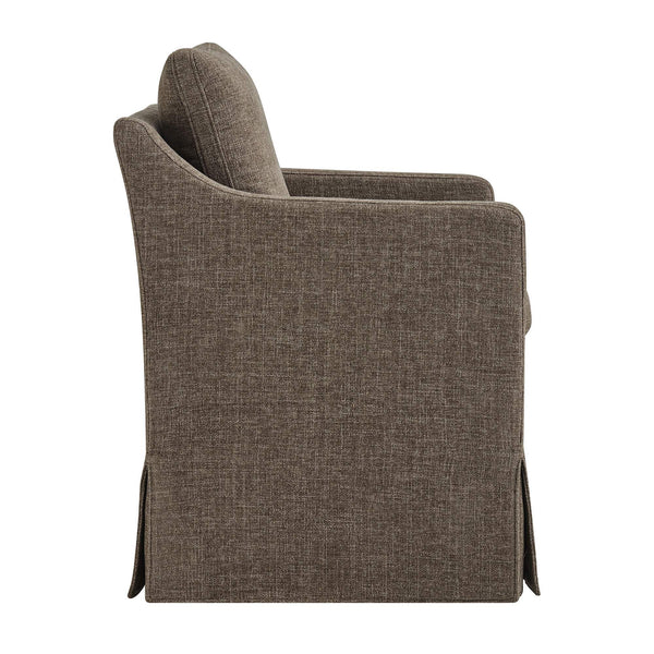 Modway Furniture Serene Slipcovered Armchair with Stain Repellent Fabric for Elegant Dining Rooms Brown EEI-7893-MOC