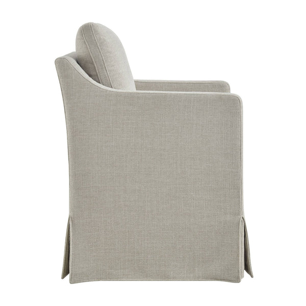 Modway Furniture Serene Slipcovered Armchair with Stain Repellent Fabric for Elegant Dining Rooms White EEI-7893-SAL