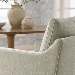 Modway Furniture Serene Slipcovered Armchair with Stain Repellent Fabric for Elegant Dining Rooms White EEI-7893-SAL