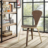 Vortex Dining Side Chair Brown, Dark Walnut EEI-808-DWL